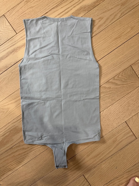 SKIMS Tops - SKIMS Light Gray Sleeveless Bodysuit